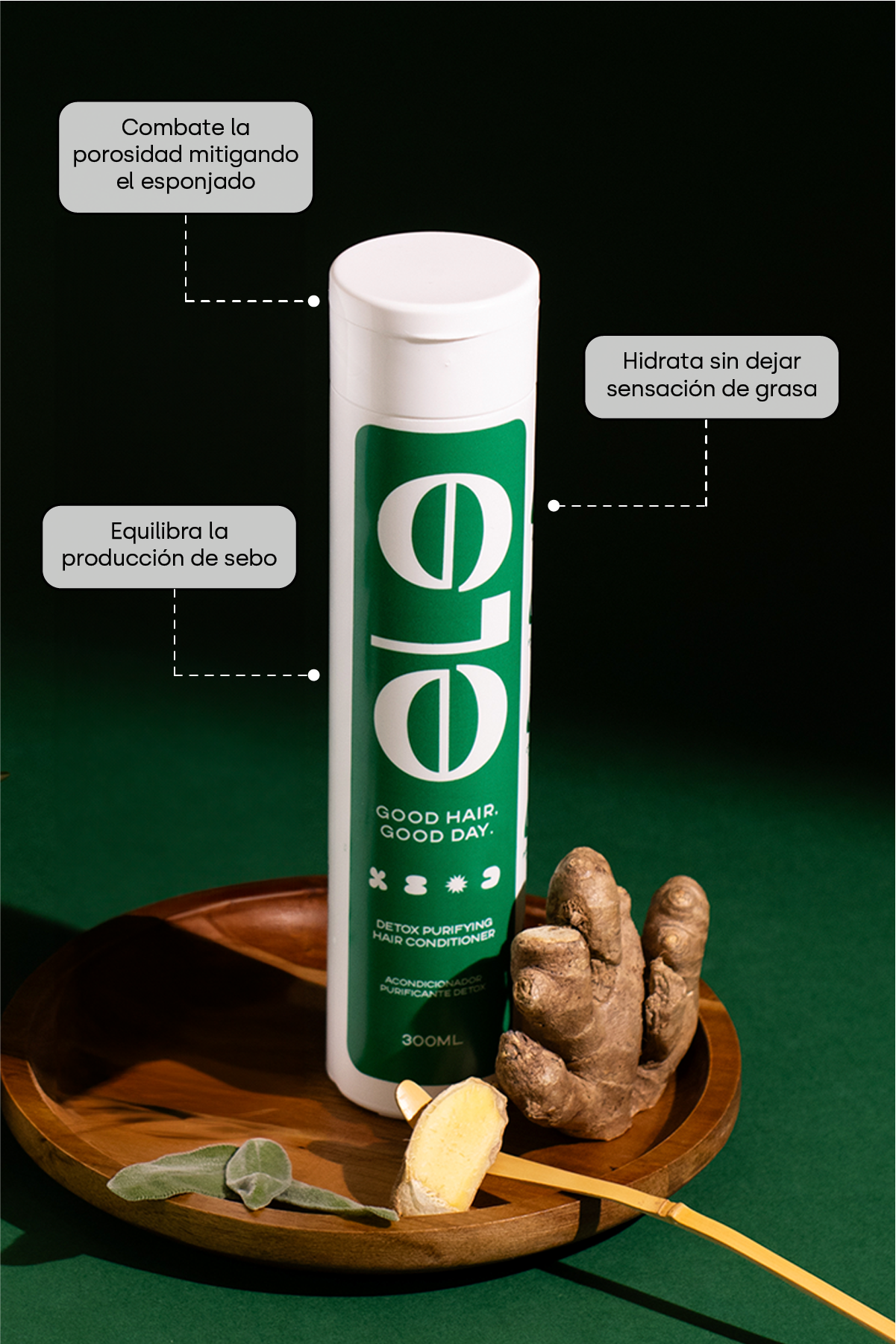Acondicionador para cabello graso